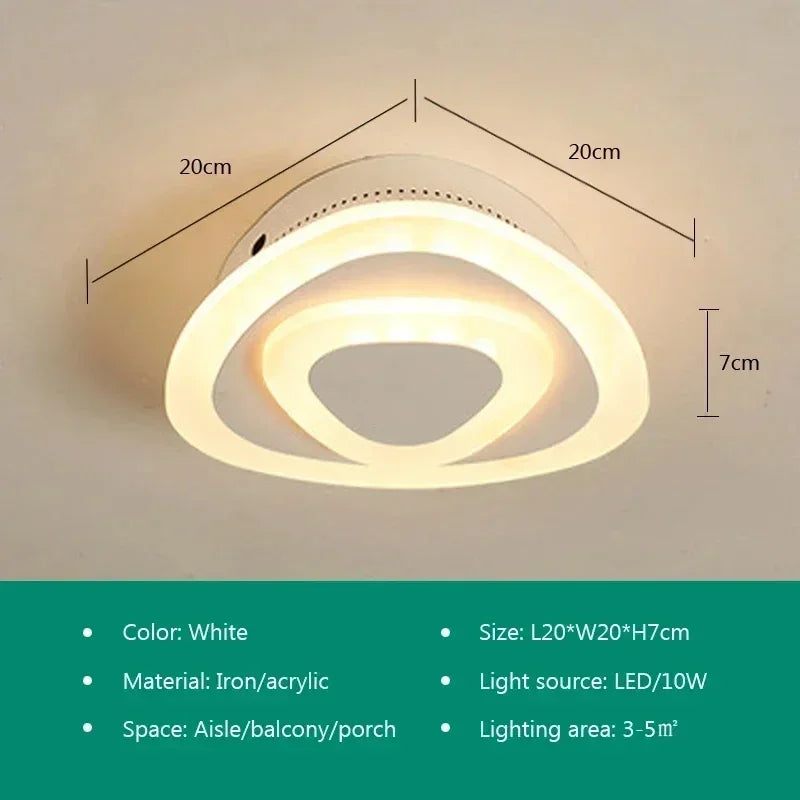 DecorBites™ LED Ceiling Light: Stylish Acrylic Lamps for Home Decor, Aisle, Staircase, Balcony
