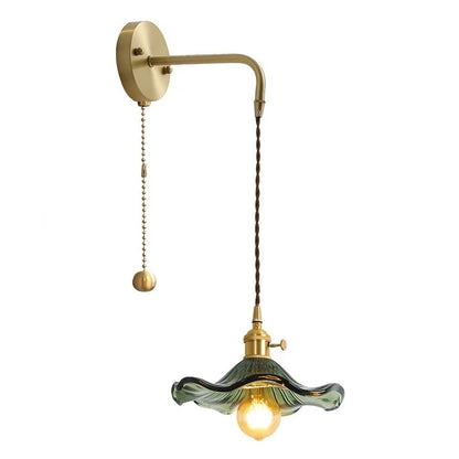 DecorBites™ Amber Glass LED Wall Sconce for Home Indoor Lighting