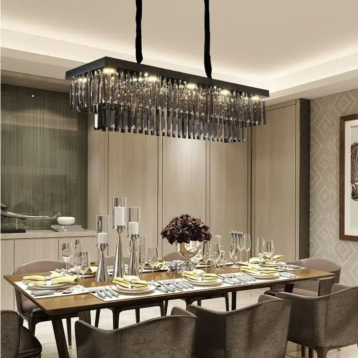 DecorBites™ Gold Crystal Chandelier for Living Room Bedroom Decor