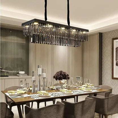 DecorBites™ Gold Crystal Chandelier for Living Room Bedroom Decor
