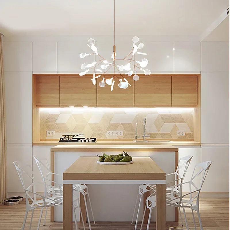 DecorBites™ LED Branch Chandelier for Kitchen Dining Bedroom – Nordic Style Hanging Lamp