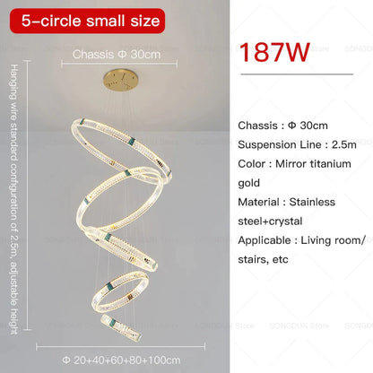 DecorBites™ Crystal Chandelier: Elegant Post-Modern Lighting for Living Room & Restaurant