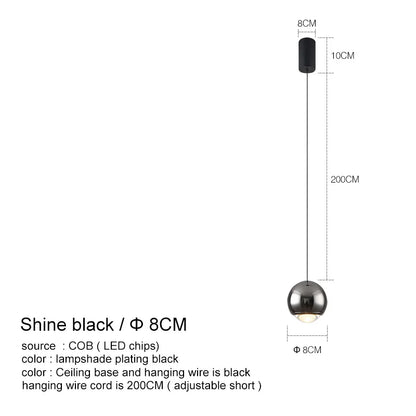 DecorBites™ LED Chandelier for Bedroom Kitchen Study Chrome Gold Modern Pendant Light