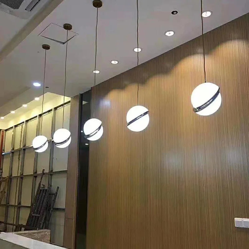 DecorBites™ LED Ball Chandelier for Dining Room Bedroom Decor - Nordic Creative Pendant Lights