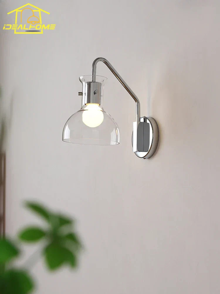 ديكوربايتس™ باوهاوس مصباح حائط LED زجاجي ديكور فني حديدي لغرفة النوم وغرفة المعيشة