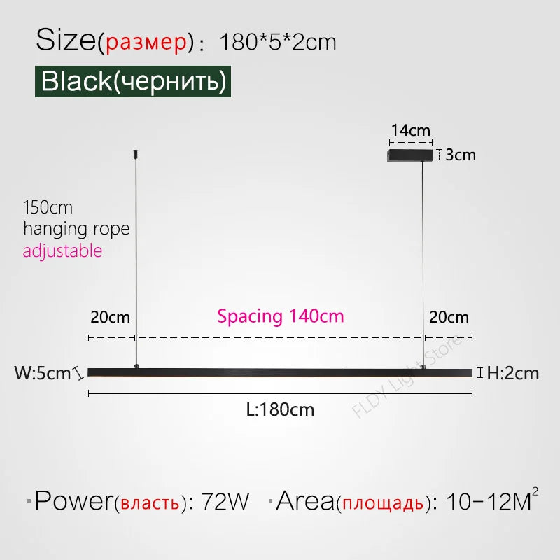 DecorBites™ LED Chandelier for Modern Nordic Minimalist Style Dining Room and Kitchen