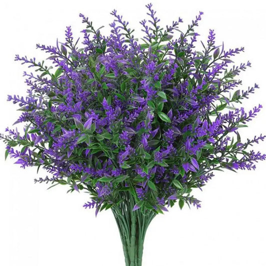 DecorBites™ Lavender Grass Plastic Flowers for Home Décor & DIY Photography