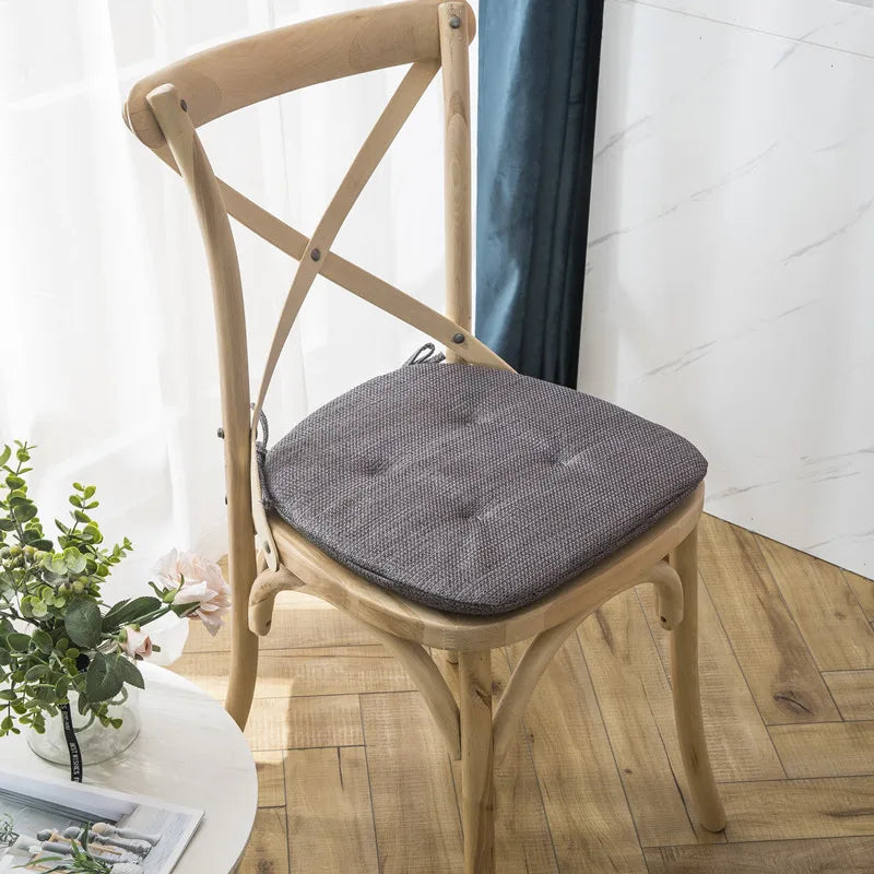 Decorbites™ Leinen-Stuhlpolster: Rutschfest, Mehrfarbig für Esszimmer & Außenbereich Gartenpolster