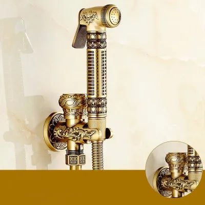 DecorBites™ Brass Bidet Shattaf System for Hygienic Washing and Anal Shower