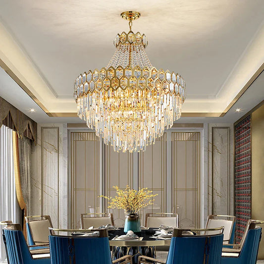 DecorBites™ Deluxe Crystal LED Pendant Lamp - Elegant Home Decor Lighting