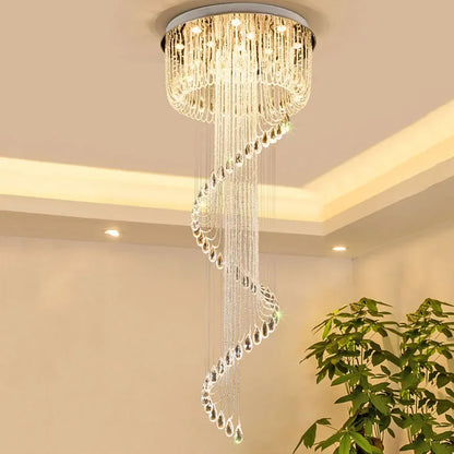 DecorBites™ Double Spiral Staircase Chandelier for Modern Home Decoration