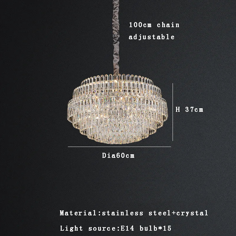 DecorBites™ Crystal Chandelier Lights 2025: Luxury Modern Room Decoration