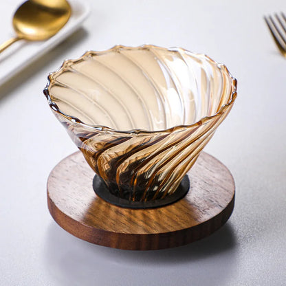 Decorbites™ Glas-Kaffeefiltertopf Tropf wiederverwendbare Zubehör Braun Gebrühter Perkolator
