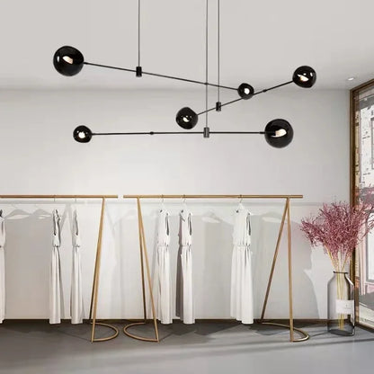 DecorBites™ LED Chandelier: Modern Designer Pendant Lights for Living, Dining Room, Kitchen.