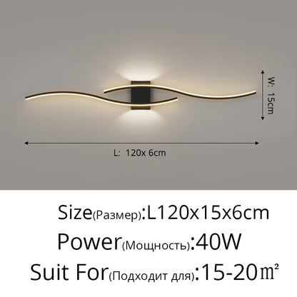 DecorBites™ LED Wall Lamp: Modern Long Strip Design for Aisle, Bedroom, Closets - Indoor Sconces Lighting