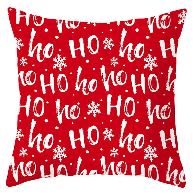 DecorBites™ Christmas Santa Claus Snowflake Pillow Cover 18x18inch