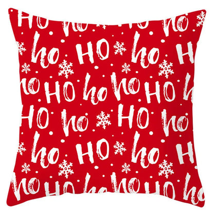 DecorBites™ Christmas Santa Claus Snowflake Pillow Cover 18x18inch