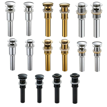 DecorBites™ Gold Large Round Bathroom Pop-up Drain for Copper Washbasin Sink