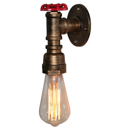 Decorbites™ Industrielle Eisen-Rost-Wasserrohr-Wandlampe Vintage E27 Wandleuchte Armatur