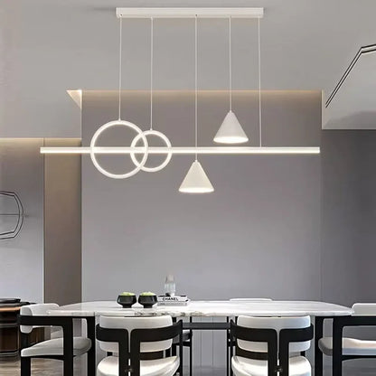DecorBites™ LED Pendant Light: Modern Minimalist Chandelier for Dining Room, Living Room, Kitchen, Bedroom