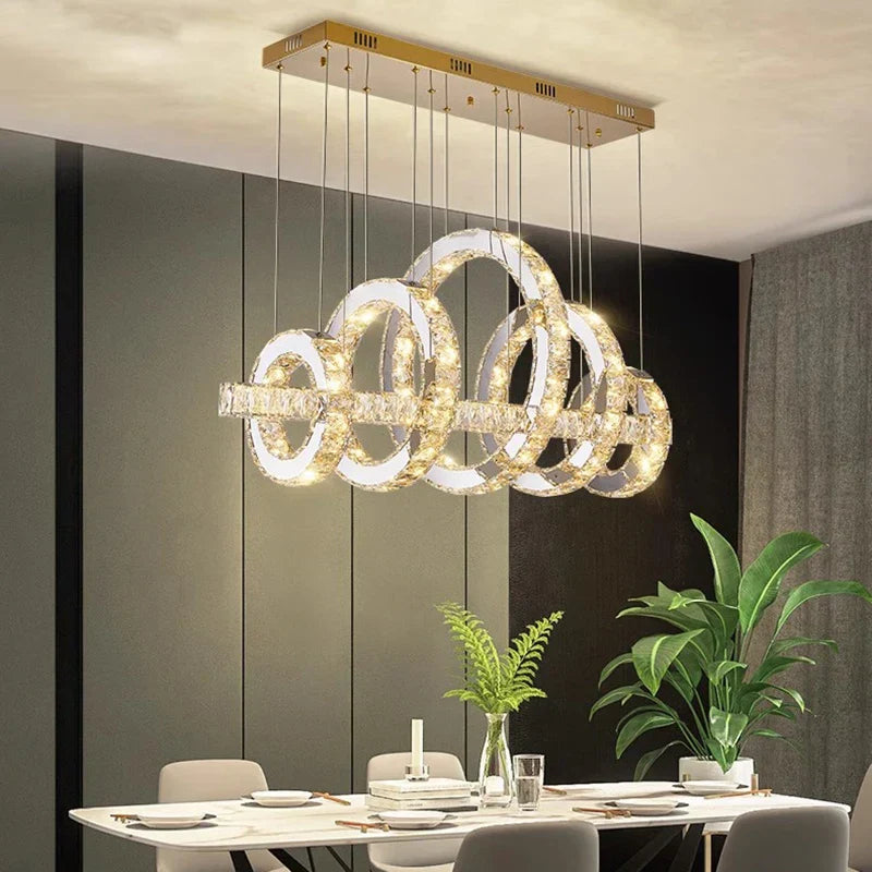 DecorBites™ LED Chandeliers for Living Room Dining Room Modern Hanging Light Fixtures