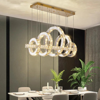 DecorBites™ LED Chandeliers for Living Room Dining Room Modern Hanging Light Fixtures