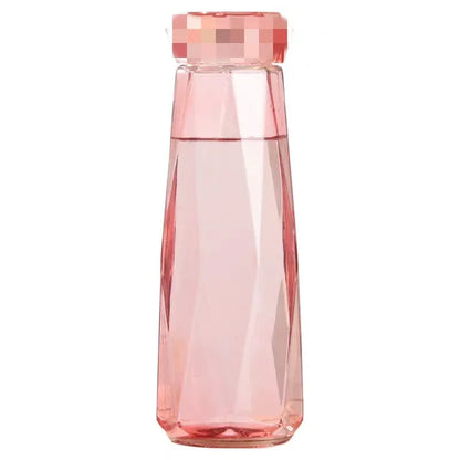 DecorBites™ Diamond Water Bottle: 500ml Sport Travel Drink Cup, Leakproof & Portable