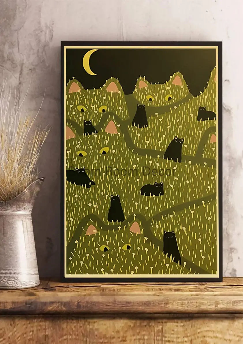 DecorBites™ Lover Cat Paper Poster for Home Decor