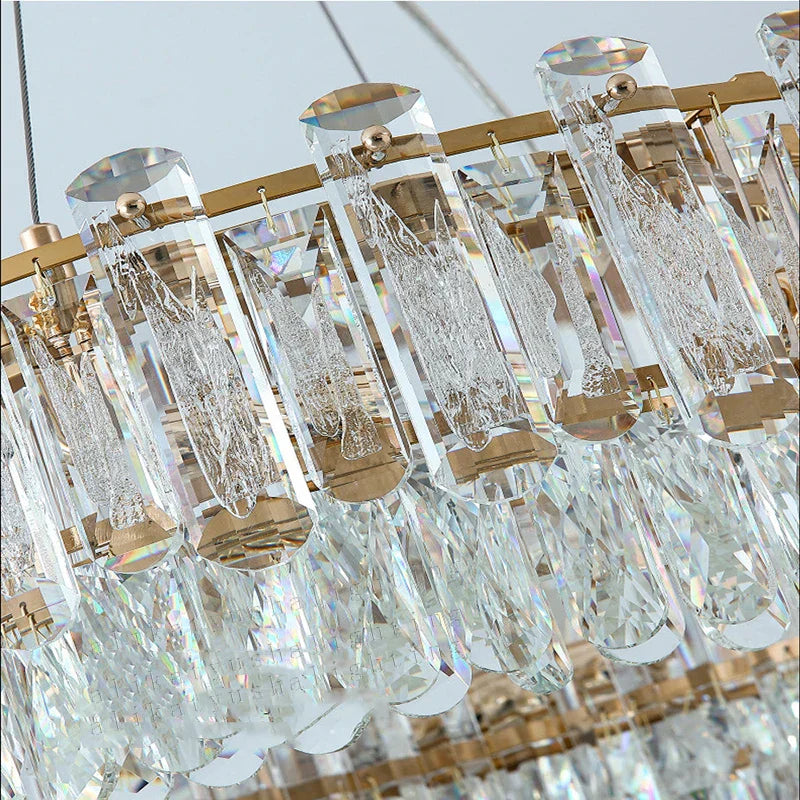 DecorBites™ Crystal Pendant Chandelier Modern Luxury Dimmable Island Light Minimalist Home Decor