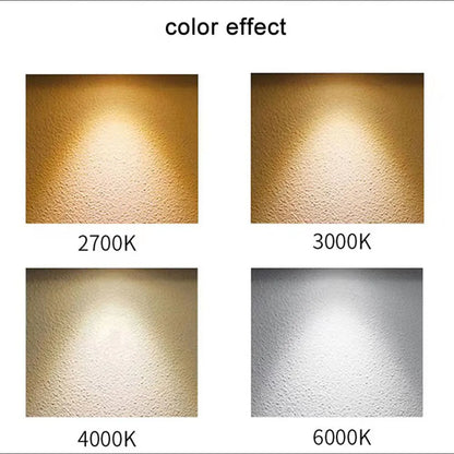 أضواء مسار LED قابلة للتعديل من DecorBites™ لمعرض الفنون والكنيسة والمتحف، شكل مربع