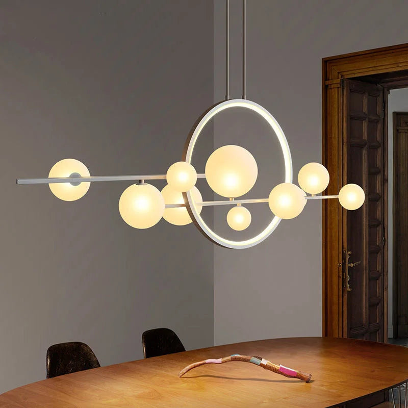 DecorBites™ Glass Bubble LED Chandelier Dining Room Pendant Lighting