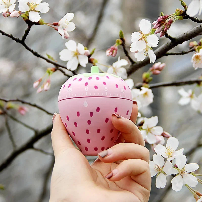 DecorBites™ Cute Cartoon Cake Kitchen Timer Stopwatch 60 Minute Baking Gadget