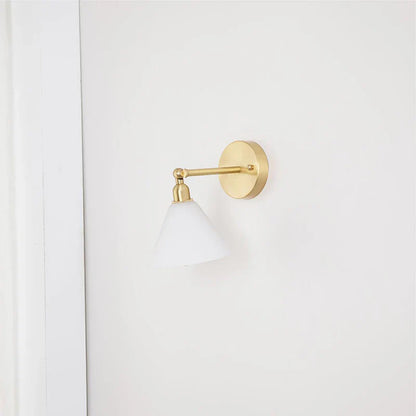 DecorBites™ Clear Glass LED Wall Lights Pull Chain Switch Modern Bedside Lamp