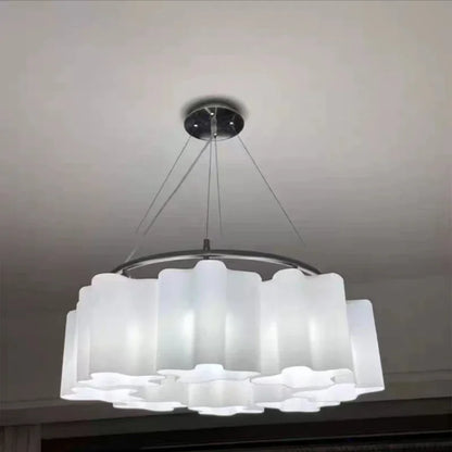 DecorBites™ Cloud Glass LED Ceiling Light: Modern Minimalist Circular Design for Bedroom, Hallway, Restaurant
