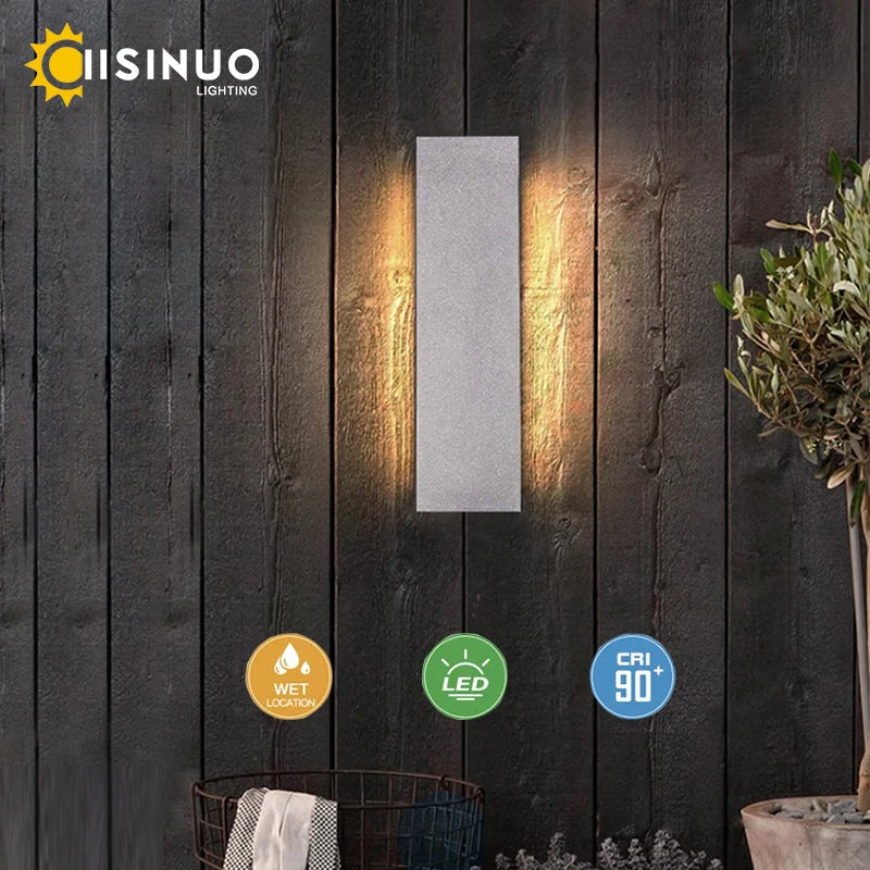 DecorBites™ LED Limestone Sconce Garden Porch Lamp for Country Villa Balcony Entrance