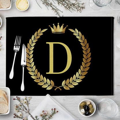 DecorBites™ Kitchen Table Mats Set of 4, 42*32cm, Cotton Linen Coasters for Dining Home Decor