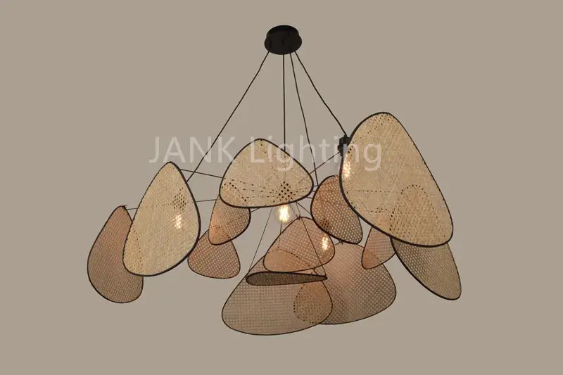 DecorBites™ French Design Rattan Chandelier for Home Lighting