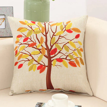 DecorBites™ Abstract Tree Flower Pattern Pillow Cover for Home Decor