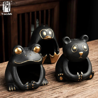 DecorBites™ Cute Cartoon Animal Ashtray for Home Decor & Car, Gift for Boyfriend