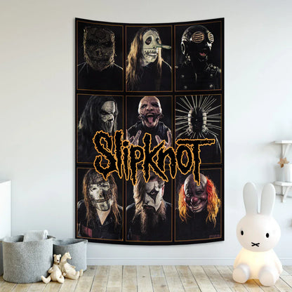 DecorBites™ Heavy Mental Music Tapestry Wall Hanging- Hippie Art Room Flag