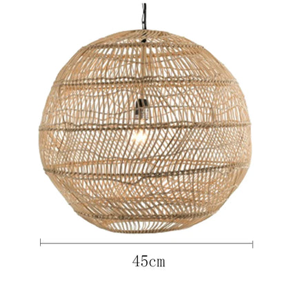 Handmade Chinese Style Rattan Pendant Light