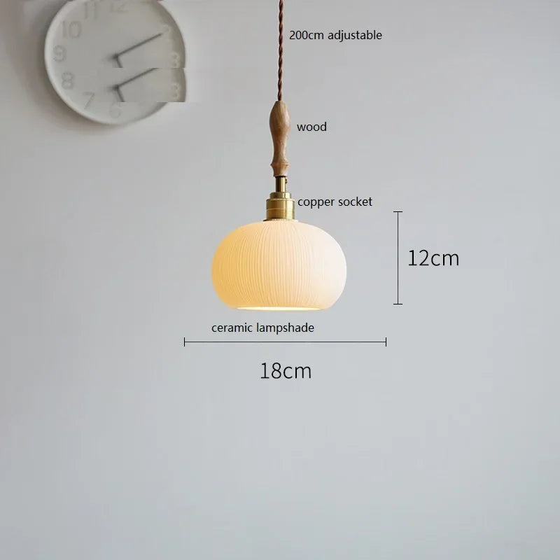 DecorBites™ Ceramic LED Pendant Lights: Elegant Home Decor for Living, Dining, and Bedroom