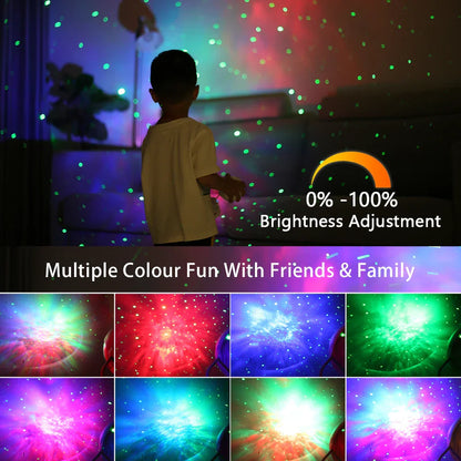 Lámpara de noche LED DecorBites™ Galaxy Star para el hogar, dormitorio o habitación infantil. Ideal como regalo.