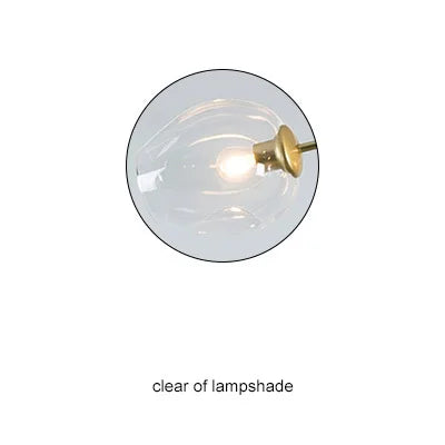 DecorBites™ Gold Glass Ball Pendant Lights for Modern Dining Room Decor