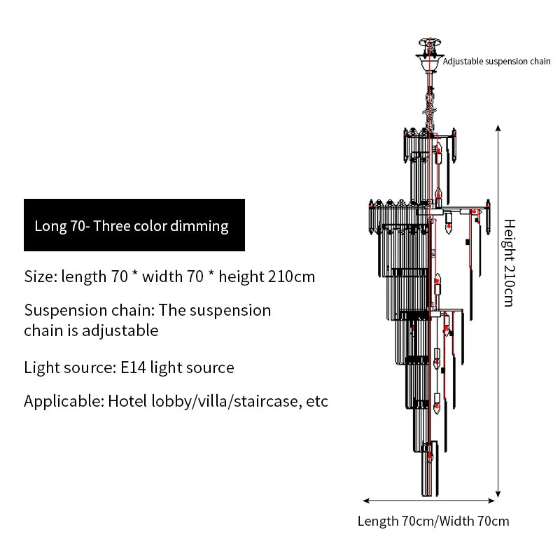 DecorBites™ Crystal Chandelier: Elegant Light Fixture for Luxury Interiors