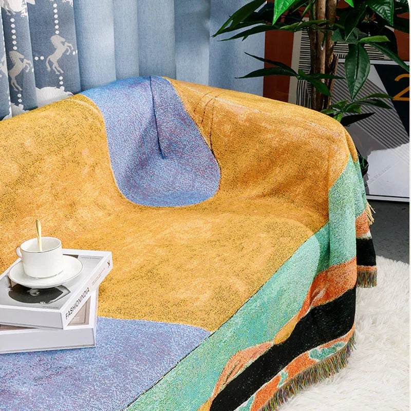 DecorBites™ Decorative Jacquard Tapestry Blanket