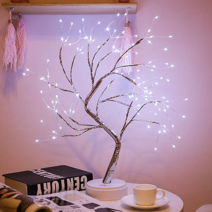 DecorBites™ LED Starry Tree Table Lamp with Touch Switch - 36/108 LEDs, Fairy Night Light