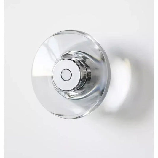 Lámpara de pared de noche DecorBites™ Crystal: Diseño circular minimalista moderno para el hogar