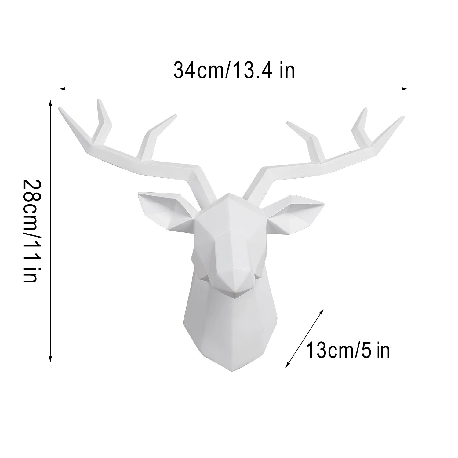 Creative Deer Head Wall Sculpture