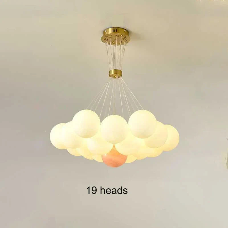 DecorBites™ LED Lunar Ball Chandeliers for Living Bedroom Home Decor Lighting